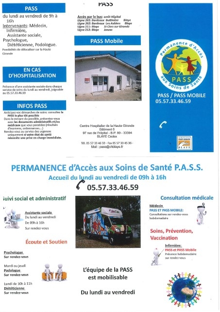 Nouveau Service : PASS - Permanence d'Accès aux Soins de Santé