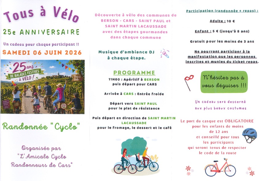 Tous à Vélo 2026