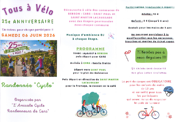 Tous à Vélo 2026